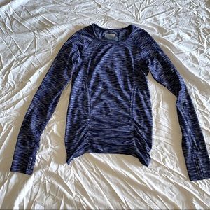 Blue Athleta Seamless Long Sleeve